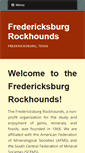 Mobile Screenshot of fredericksburgrockhounds.org