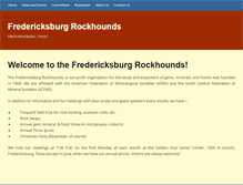 Tablet Screenshot of fredericksburgrockhounds.org